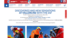 Desktop Screenshot of ecole-ski-vallorcine.com