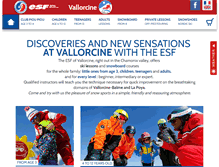 Tablet Screenshot of ecole-ski-vallorcine.com